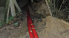 Przewiert sterowany pod drogą asfaltową Poznań